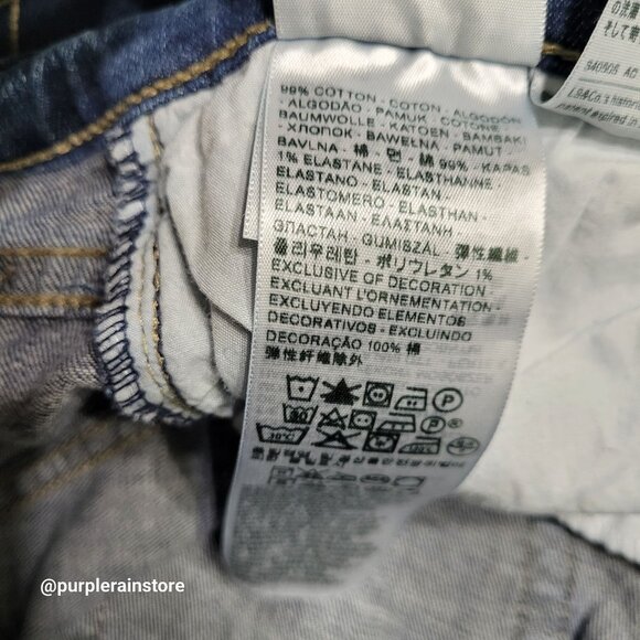 Levi's Jeans 16 Bootcut Curvy 529 Mid Rise Medium Dark Wash Western - Picture 5 of 12